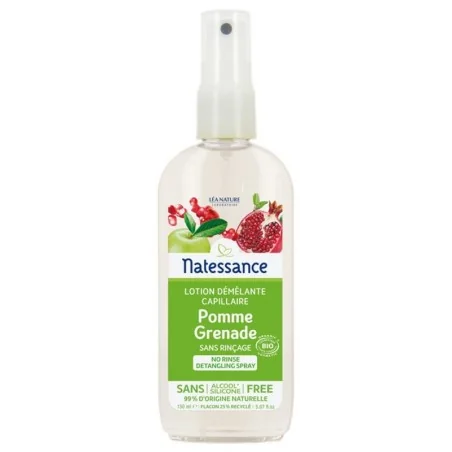 Natessance Lotion Démêlante Capillaire Pomme Grenade Bio 150 ml