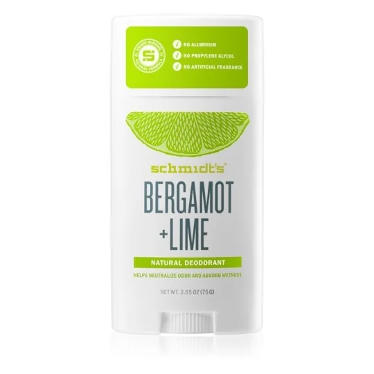 Schmidt's Déodorant Naturel en Stick - Bergamot + Lime