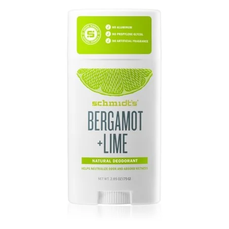 Schmidt's Déodorant Naturel en Stick - Bergamot + Lime