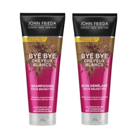 John Freida Shampooing & Soin Démêlant Bye Bye cheveux Blancs