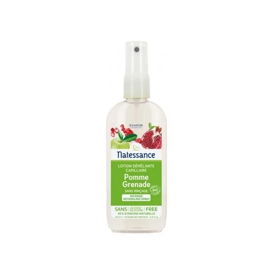 Natessance Lotion Démêlante Capillaire Pomme Grenade Bio 150 ml