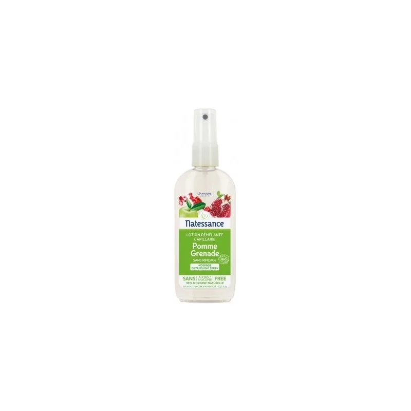 Natessance Lotion Démêlante Capillaire Pomme Grenade Bio 150 ml