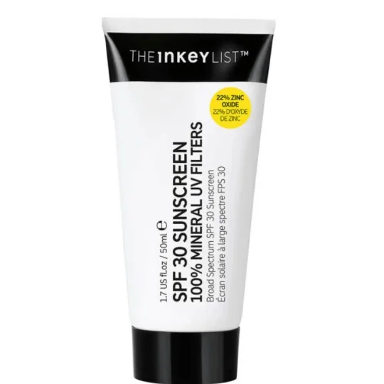 The INKEY List SPF30 Sunscreen 100% Mineral UV Filters 50ml The INKEY List SPF30 Sunscreen 100% Mineral UV Filters 50ml The INKE