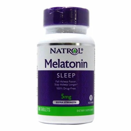 Natrol Melatonin Sleep Extra fort 5 mg, 60 comprimés