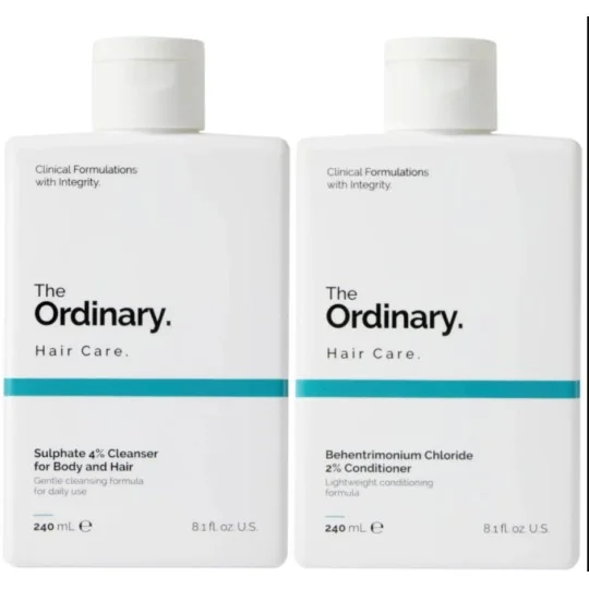 The Ordinary Sulphate Cleanser and Behentrimonium Chloride Conditioner Bundle