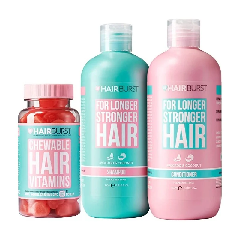 HAIRBURST VITAMINES À MÂCHER + SHAMPOING ET APRÈS SHAMPOING