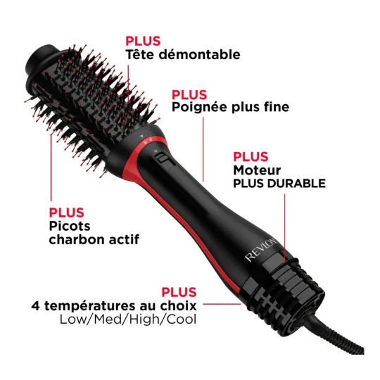 REVLON Brosse soufflante One-Step Volumiser Plus 