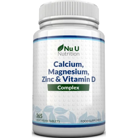 Nu U Nutrition Calcium, Magnesium, Zinc & Vitamin D 6 mois