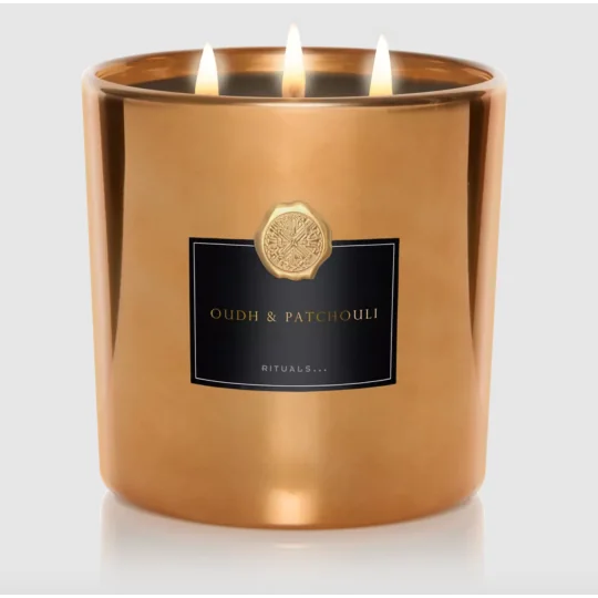 RITUALS THE RITUAL OF OUDH XL bougie parfumée 3 mèches, 1000 gr