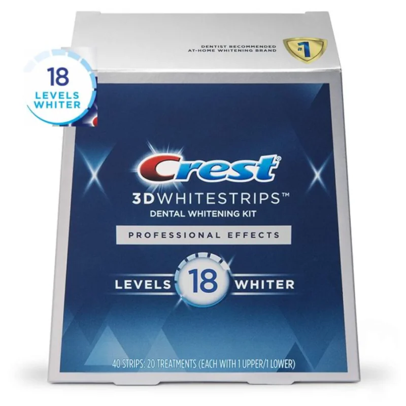 Crest 3D Whitestrips Professional White Teeth Whitening Kit 40 bandes