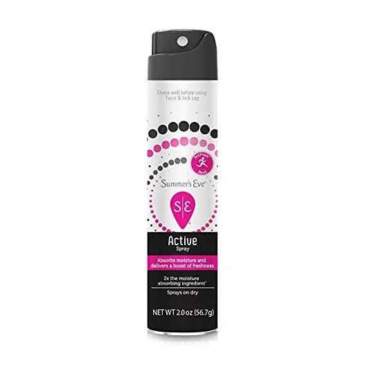 Summer's Eve Active Freshening Spray Absorbs Moisture