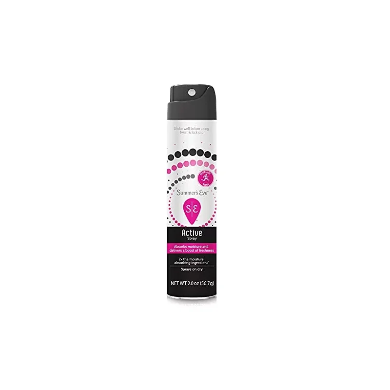 Summer's Eve Active Freshening Spray Absorbs Moisture