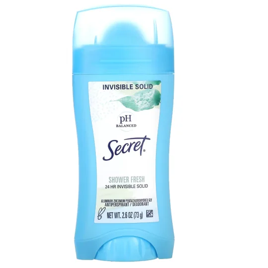 Secret Invisible Solid Antiperspirant & Deodorant Shower Fresh 73g