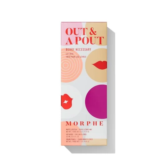 MORPHE OUT & A POUT BERRY NECESSARY LIP TRIO