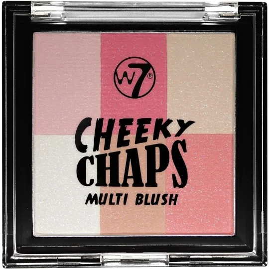 W7 Cheeky Chaps Multi Blush Compact Blusher-Hot Gossip