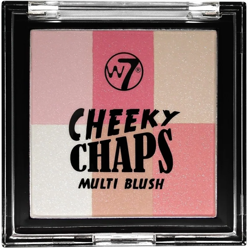 W7 Cheeky Chaps Multi Blush Compact Blusher-Hot Gossip