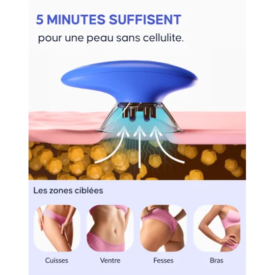 Cellublue Ventouse Anti-Cellulite Électrique