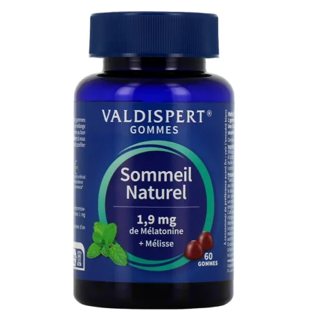 Valdispert Sommeil Naturel 1,9mg Mélatonine Gommes 60uts