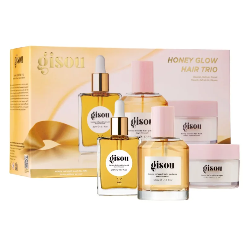 GISOU Honey Glow Hair Trio - Nourrit Rafraîchit Répare