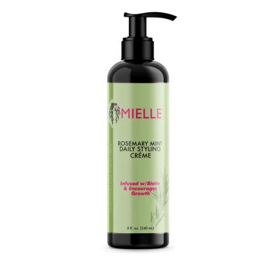 MIELLE ORGANICS Crème coiffante croissance Romarin/Menthe poivrée (Rosemary Mint) 240ml