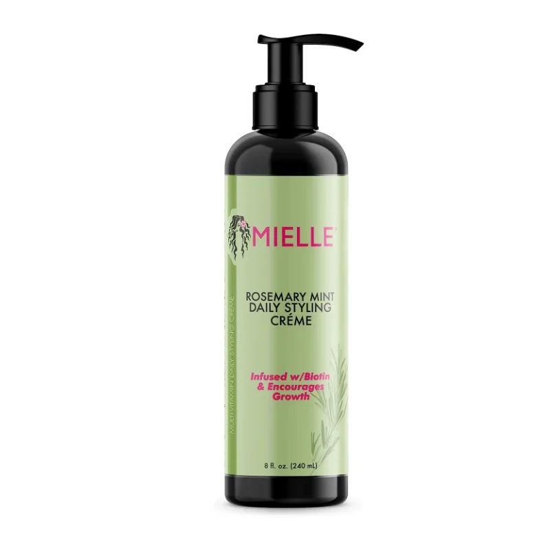 MIELLE ORGANICS Crème coiffante croissance Romarin/Menthe poivrée (Rosemary Mint) 240ml