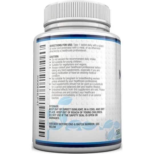 Nu U Nutrition Magnesium Citrate 200 mg Cure de 6 Mois