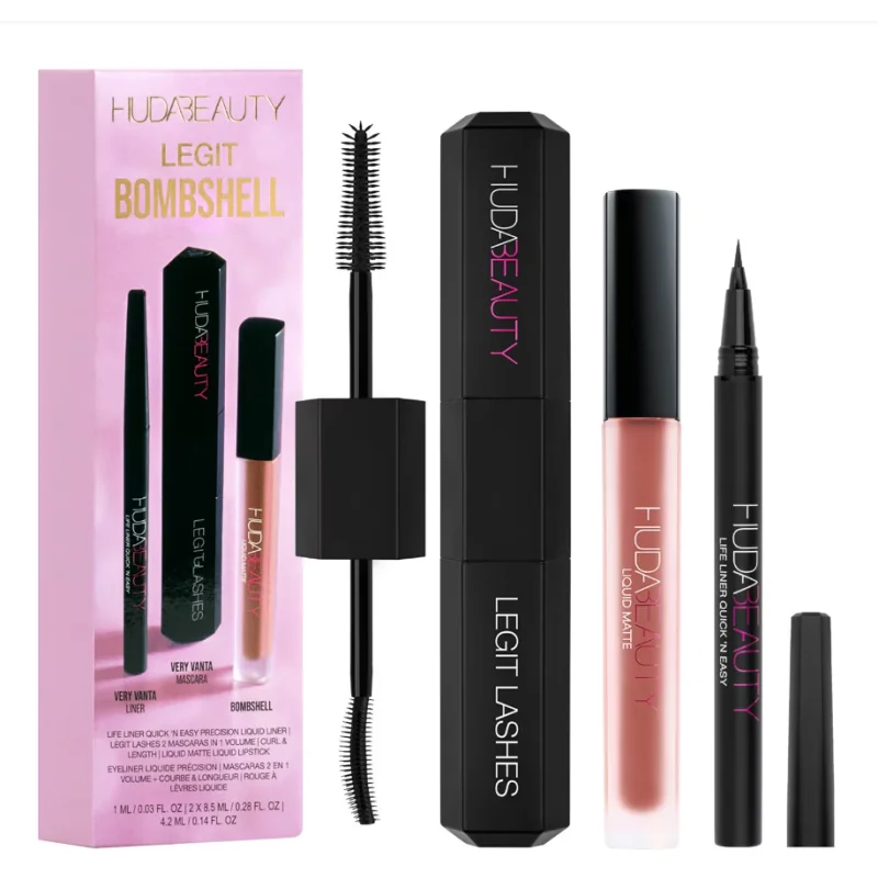 HUDA BEAUTY Legit Bombshell Set - Coffret maquillage