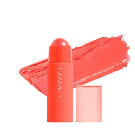 Huda Beauty Cheeky Tint Blush Stick Coral Cutie