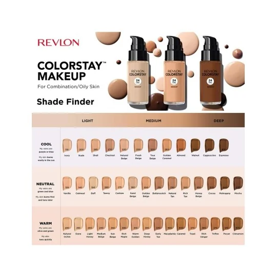 Revlon ColorStay FOND DE TEINT COLORSTAY 24H - PEAUX NORMALES À SÈCHES - 220 BEIGE NATUREL