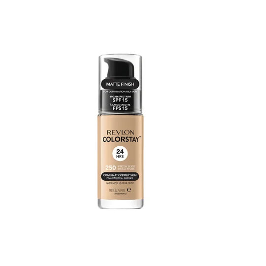 Revlon ColorStay FOND DE TEINT COLORSTAY 24H - PEAUX Mixtes à Grasses - 250 Fresh Beige