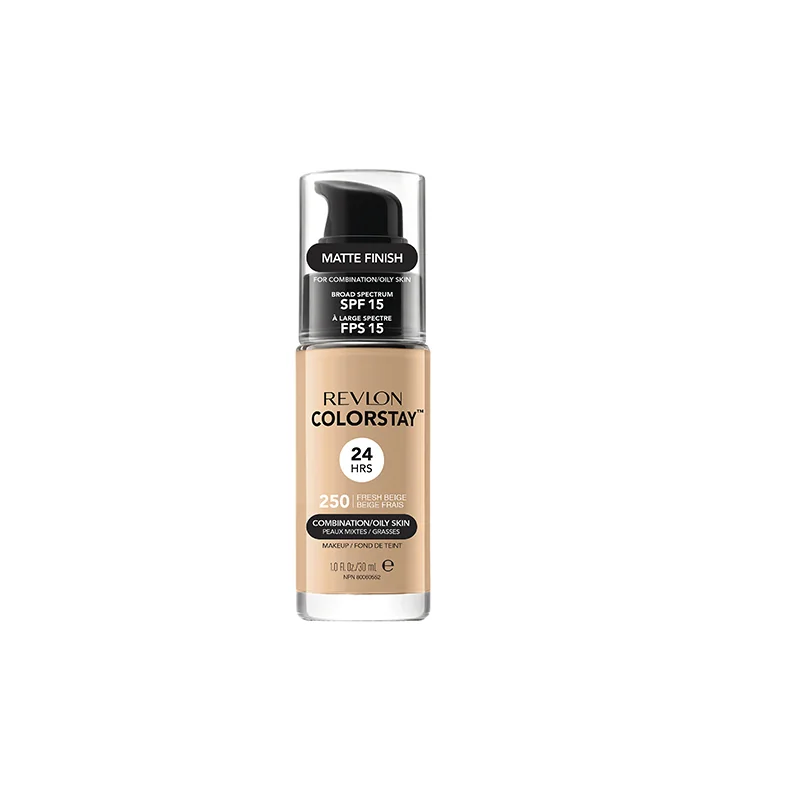 Revlon ColorStay FOND DE TEINT COLORSTAY 24H - PEAUX Mixtes à Grasses - 250 Fresh Beige