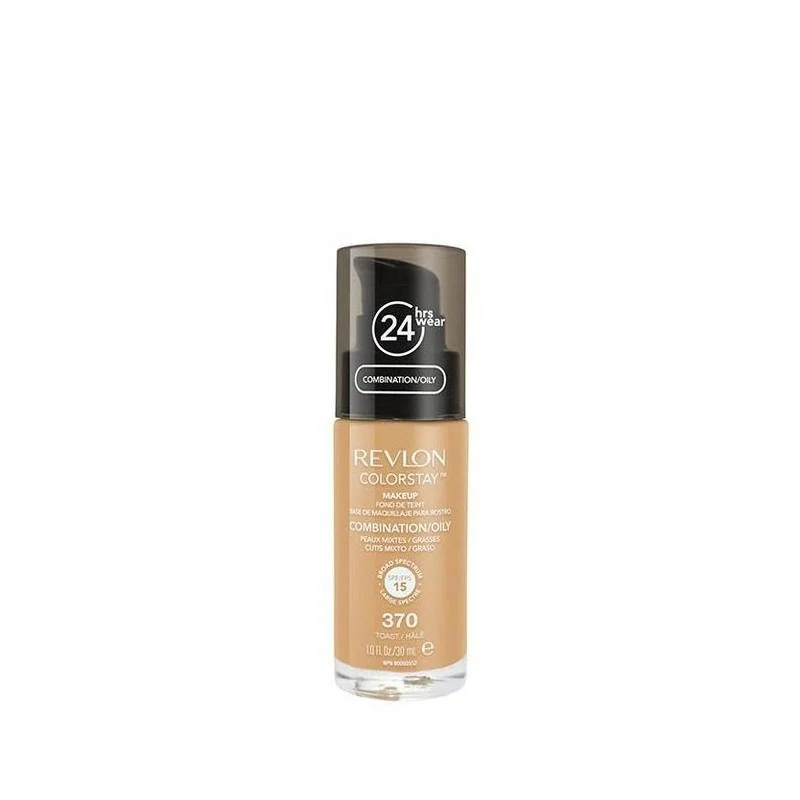 Revlon ColorStay FOND DE TEINT COLORSTAY 24H - PEAUX Mixtes à Grasses - 370 TOAST