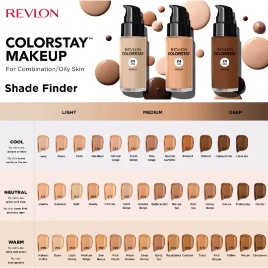 Revlon ColorStay FOND DE TEINT COLORSTAY 24H - PEAUX normales à sèches - 370 TOAST