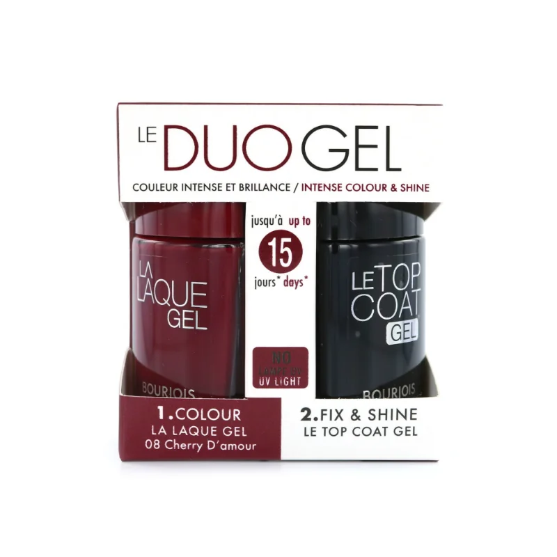 Bourjois Duo Gel Vernis à ongles - 08 Cherry D'Amour