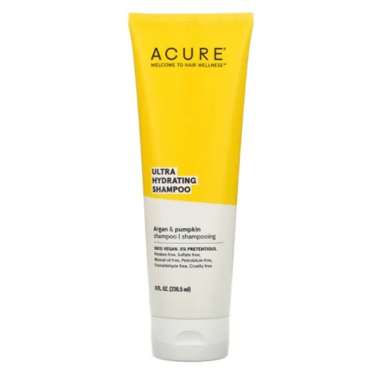 Acure shampooing ultra hydratant huile d'argan et citrouille