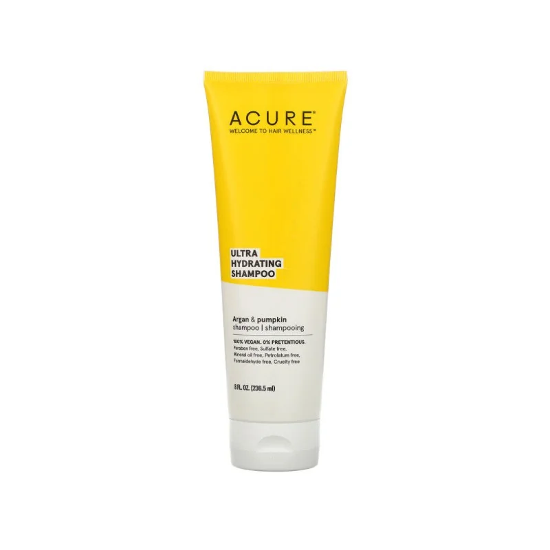 Acure shampooing ultra hydratant huile d'argan et citrouille