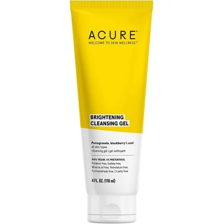 Acure Gel brillamment éclaircissant nettoyant