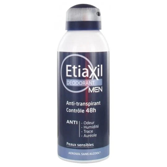 Etiaxil Déodorant Men Anti-Transpirant Contrôle 48H Aérosol 150 ml