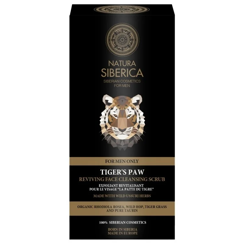 Natura Siberica Homme Exfoliant Revitalisant Visage La Patte du Tigre 150 ml