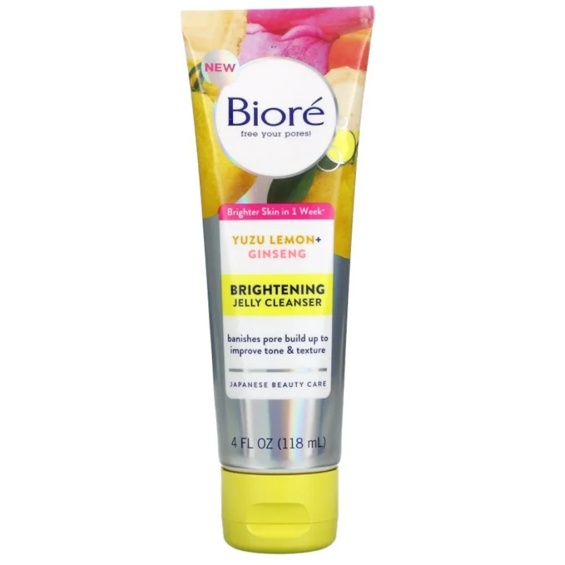 Bioré Brightening Jelly Cleanser Yuzu Lemon + Ginseng 118 ml