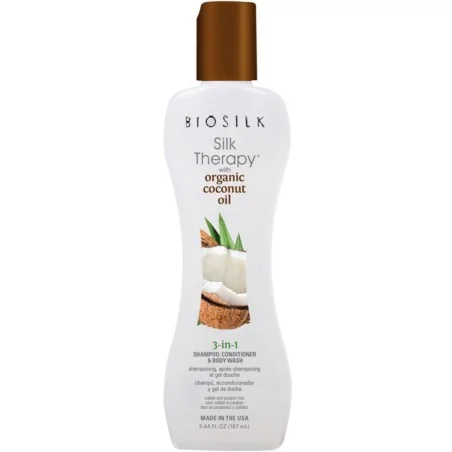 Biosilk Shampoing 3 en 1 Coco Silk Therapy 167ml