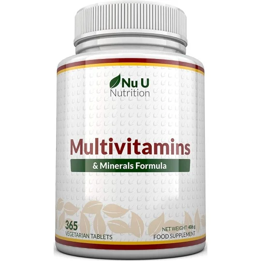 Nu U Nutrition Multivitamins & Minerals Formula | 24 Vitamines et Minérau