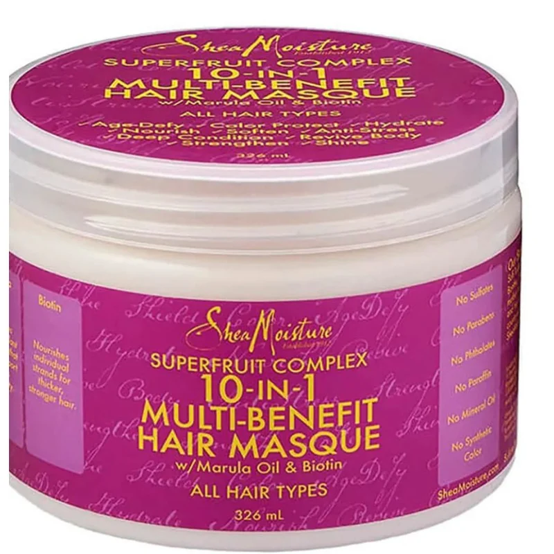 Shea Moisture Masque Multi-Action Tous Types de Cheveux au Complexe Superfruit 10 in 1